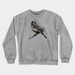 Hand drawn finch bird Crewneck Sweatshirt